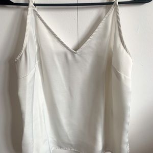A New Day White Satin Tank